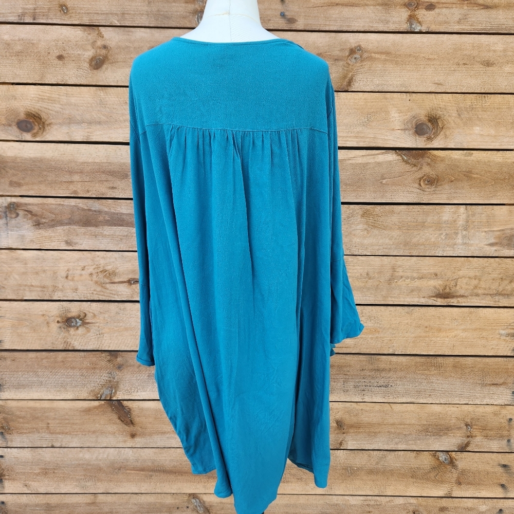 🔥 Torrid Teal Blouse - Picture 7 of 9